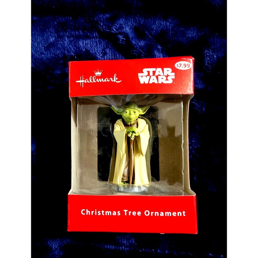 Hallmark Star Wars Yoda Christmas Tree Ornament 2013 Factory Sealed Red Box